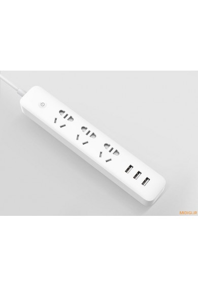 سه راهی برق هوشمند با سه پورت یو اس بی می شیاومی شیامی شیائومی | Xiaomi Mi Qingmi КingMi Smart power strip with WiFi 3 Sockets 3 USB 